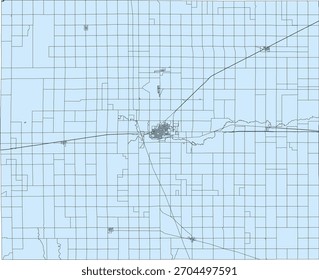 US Kansas State Pratt County Vector Census Block 2020 vector Tabulation (Census) Block