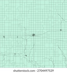 US Kansas Estado Smith County Vetor Census Block 2020 vetor Tabulação (Censo) Bloco
