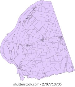 US Kentucky State Ballard County Vector Census Block 2020 vector Tabulation (Census) Block