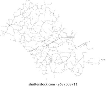 VECTOR de Carreteras del Condado de Bath del Estado de Kentucky 2024 para todas las carreteras