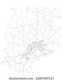 VECTOR de Carreteras del Condado de Franklin del Estado de Kentucky 2024 para todas las carreteras
