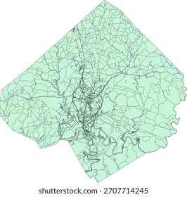 Bloco de Censo Vetor do Condado de Pulaski do Estado do Kentucky dos EUA 2020 vetor Tabulação (Censo) Bloco