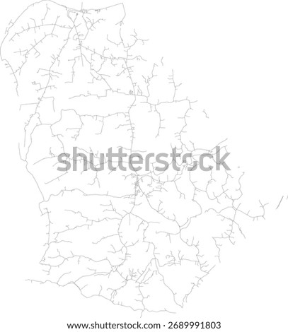 US Kentucky State Trimble County Roads vector 2024 for all roads