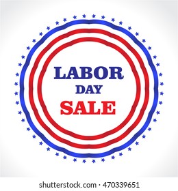 US Labor day. American Labor day, discounts, sale. Vector illustration.