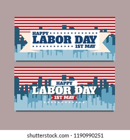 US Labor day Banner 