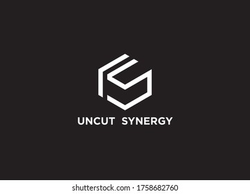 US Letter Logo Design And Vector Template