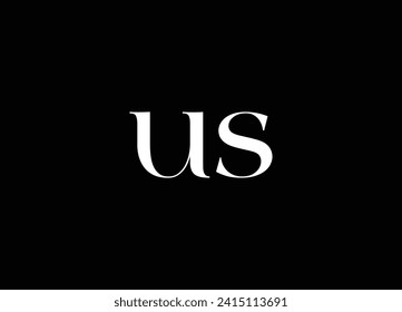 US letter logo and initial logo design