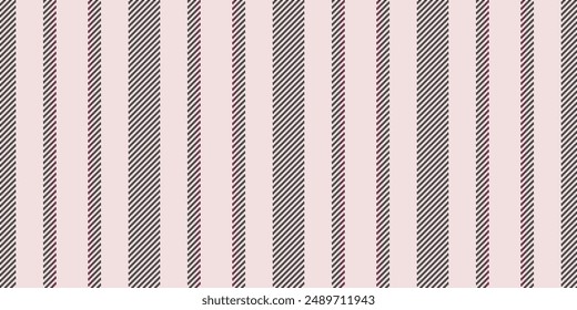 Us lines pattern seamless, commercial fabric stripe vector. 70s textile background texture vertical in white and grey colors palette.