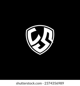Estilo del emblema del logotipo de EE. UU. con ideas de plantillas de diseño de forma de escudo