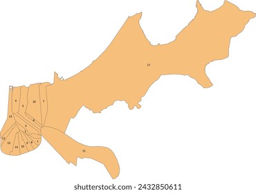 US Louisiana State New Orleans Stadtplan mit Stationen