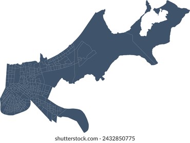 US Louisiana State New Orleans Stadtplan mit Wahlbezirken 2024