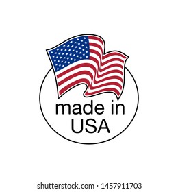 US Made. Made in United States of America stamp. Vector stamp Illustration