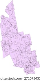 EUA Maine State Franklin County Vetor Census Block 2020 vetor Tabulação (Censo) Block