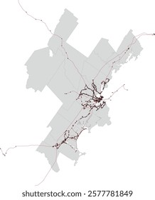 US Maine State Greater Portland Council of Governments (GPCOG) Greater Portland Transit Routes and Stops