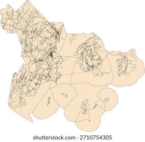 US Maine State Knox County Vetor Census Block 2020 vetor Tabulação (Censo) Bloco