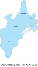 US Maine State Portland-Lewiston-South Portland combined statistical area CSA