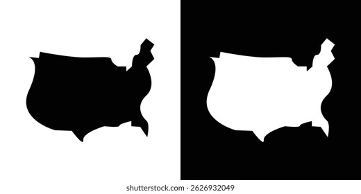 US map icon concept, vector illustration
