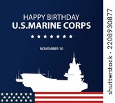 U.S. Marine corps birthday template