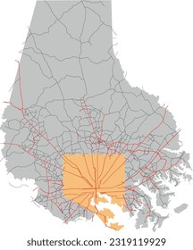 Hauptverkehrsstraßen von Maryland Baltimore und Stadttor