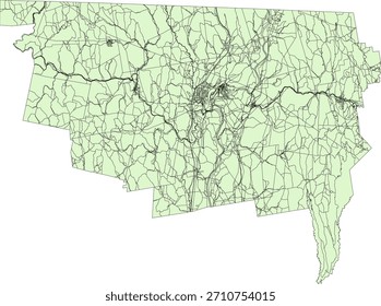 US Massachusetts State Franklin County Vector Census Block 2020 vector Tabulation (Census) Block