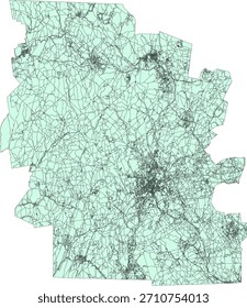 Bloque del censo de Vectores del condado de Worcester del estado de Massachusetts Bloque de tabulación de Vectores (censo) de 2020