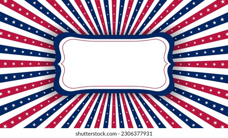 US Memorial day, USA American Country flag and symbols National Independence day 4th of July fireworks