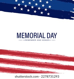 US Memorial Day vector illustration