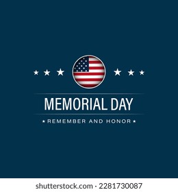 US Memorial Day vector illustration