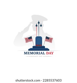 US Memorial Day vector illustration