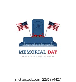 US Memorial Day vector illustration