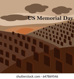 US Memorial Day vector illustration