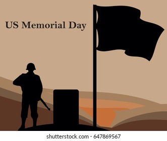 US Memorial Day vector illustration