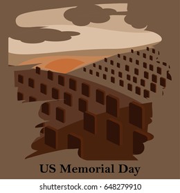 US memorial Day vector illustration