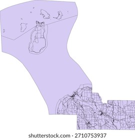 EUA Michigan Estado Charlevoix County Vetor Vetor bloqueio de censo 2020 vetor Tabulação (Censo) Bloco