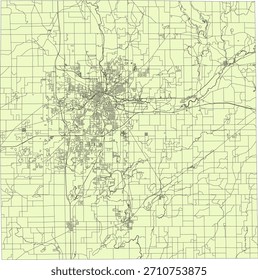 US Michigan State Kalamazoo County Vector Census Block 2020 vector Tabulation (Census) Block