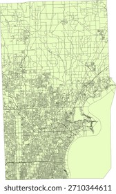 EUA Michigan Estado Macomb Condado bloqueio de censo vetorial 2020 Tabulação (Censo) Bloco