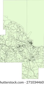 US Michigan State Marquette County Vector Census Block 2020 vector Tabulation (Census) Block