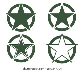 U.S Military vector stars for cars