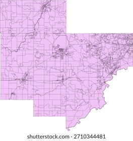 US Minnesota State Carver County Vector Census Block 2020 vector Tabulation (Census) Block