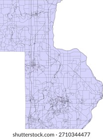 US Minnesota State Chisago County Vector Census Block 2020 vector Tabulation (Census) Block