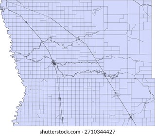 US Minnesota State Kittson County Vector Census Block 2020 vector Tabulation (Census) Block