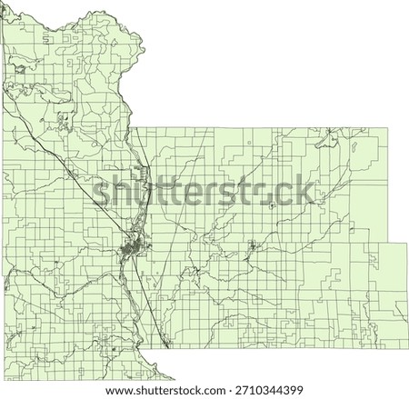 US Minnesota State Morrison County Vector Census Block 2020 vector Tabulation (Census) Block
