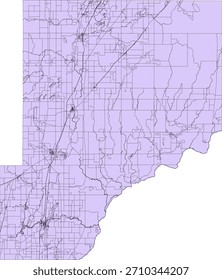 Bloco de Censo Vetor do Condado de Pine do Estado de Minnesota 2020 vetores Tabulação (Censo)