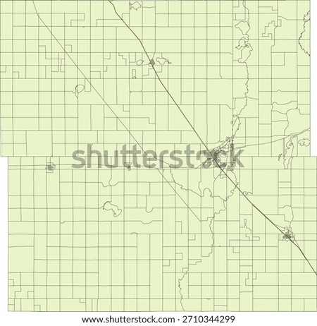 US Minnesota State Stevens County Vector Census Block 2020 vector Tabulation (Census) Block