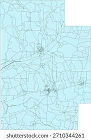 US Mississippi State Calhoun County Vektor Census Block 2020 Vektor Tabulation (Census) Block