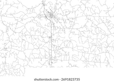 EUA Mississippi Estado Pedra Condado Estradas vetor 2024 para todas as estradas