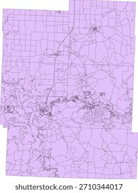 US Missouri State Benton County Vector Census Block 2020 vector Tabulation (Census) Block