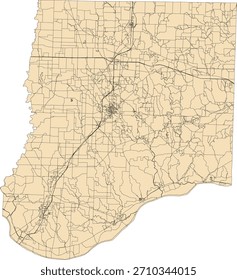 US Missouri State Callaway County Vector Census Block 2020 vector Tabulation (Census) Block