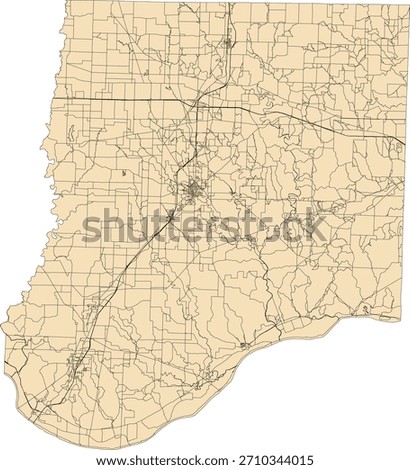 US Missouri State Callaway County Vector Census Block 2020 vector Tabulation (Census) Block