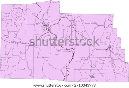 US Missouri State Carter County Vector Census Block 2020 vector Tabulation (Census) Block
